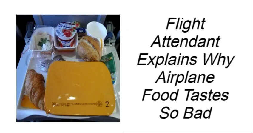 Flight Attendant Explains Why Airplane Food Tastes So Bad