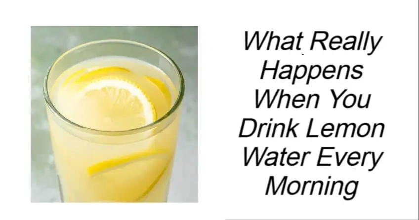 Drink Lemon Water Every Morning