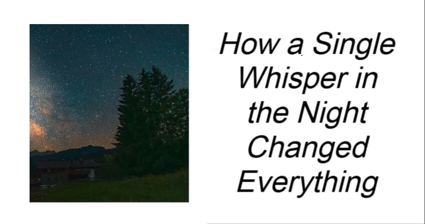 How a Single Whisper in the Night Changed Everything