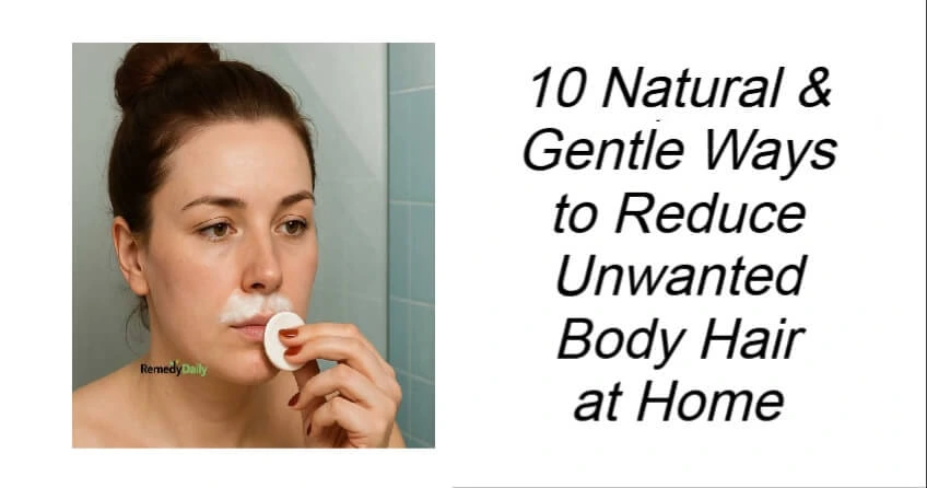 Gentle Ways to Reduce Unwanted Body Hair at Home