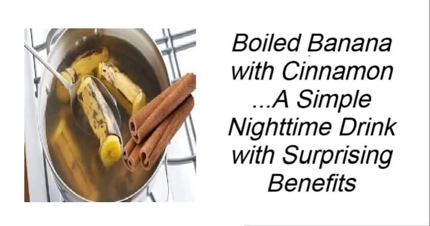 Boiled Banana with Cinnamon