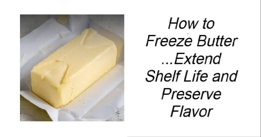 How to Freeze Butter