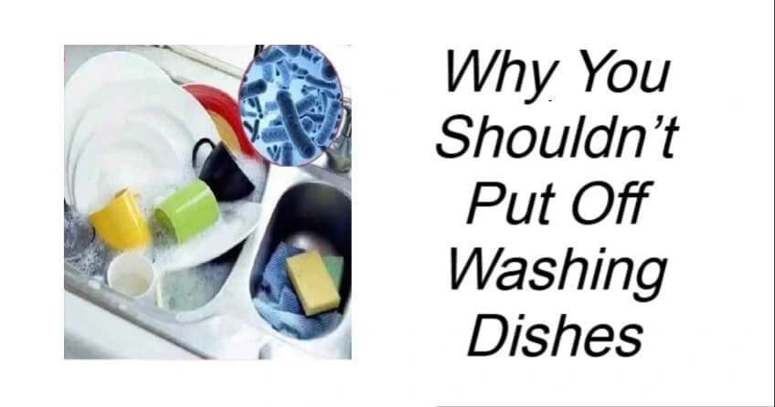 Why You Shouldn’t Put Off Washing Dishes