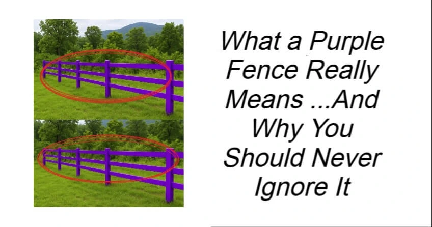 What a Purple Fence Really Means