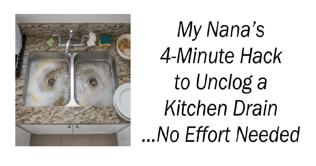 Hack to Unclog a Kitchen Drain