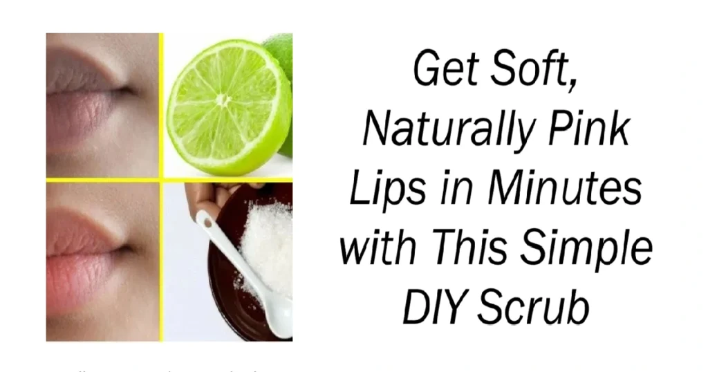 Naturally Pink Lips in Minutes with This Simple DIY Scrub