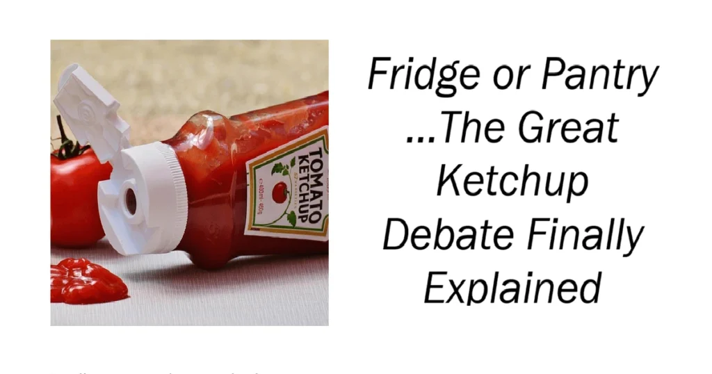 The Great Ketchup Debate Finally Explained