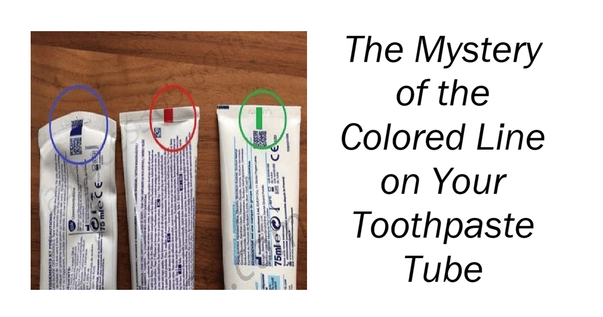 Toothpaste Color Marking The Mystery of the Colored Line on Your Toothpaste Tube
