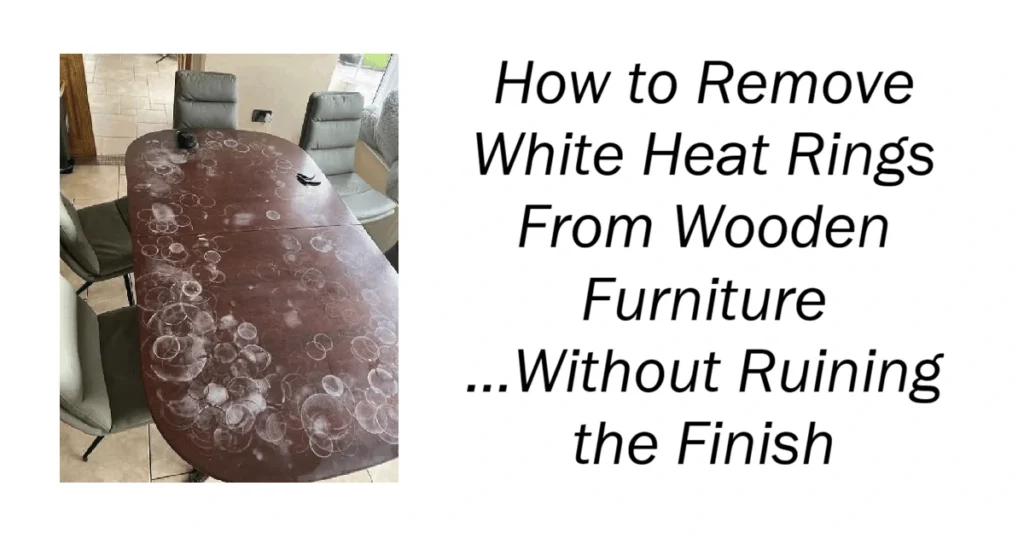 How to Remove White Heat Rings From Wooden Furniture