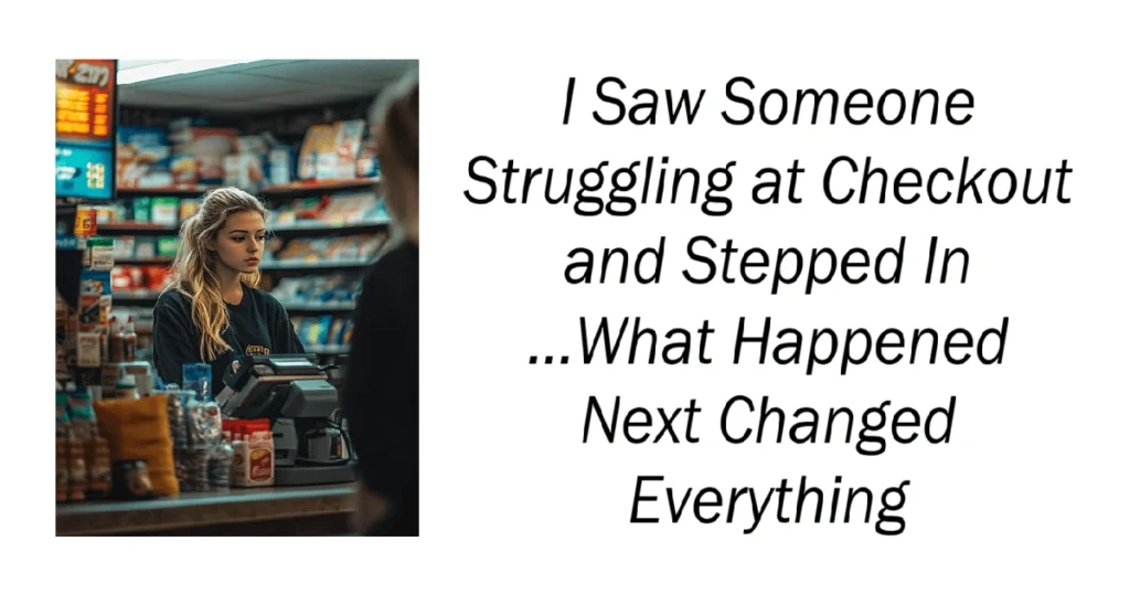 I Saw Someone Struggling at Checkout and Stepped In