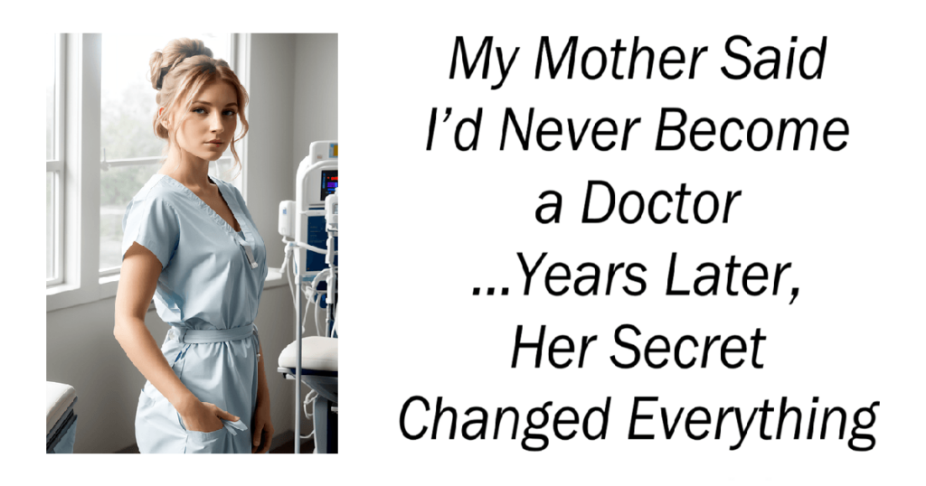 My Mother Said I’d Never Become a Doctor