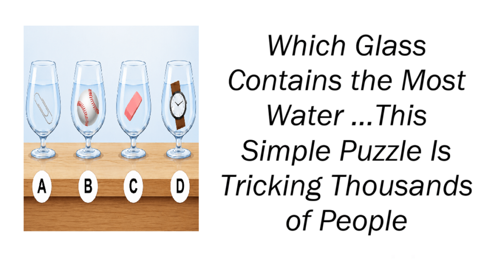 Which Glass Contains the Most Water