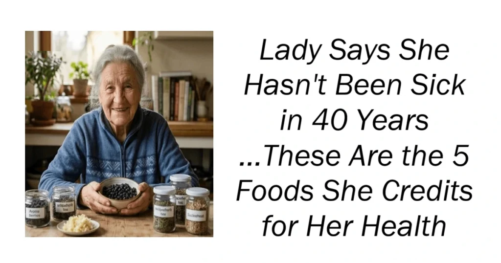 Lady Says She Hasn't Been Sick in 40 Years