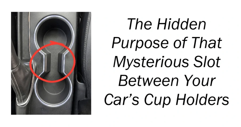 Mysterious Slot Between Your Car’s Cup Holders