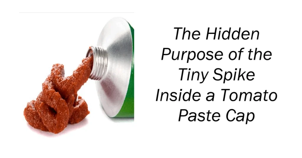 Tiny Spike Inside a Tomato Paste Cap