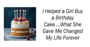I Helped a Girl Buy a Birthday Cake