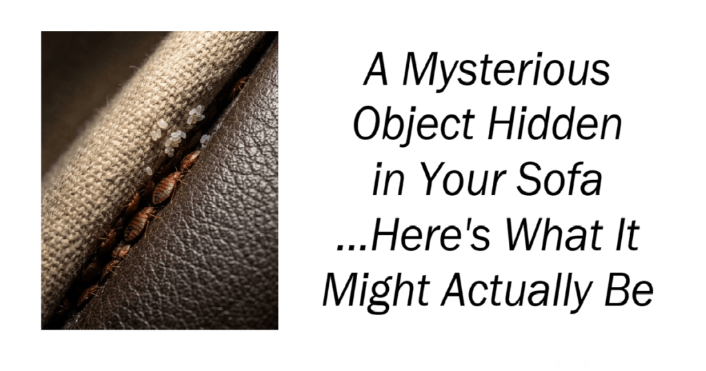 A Mysterious Object Hidden in Your Sofa