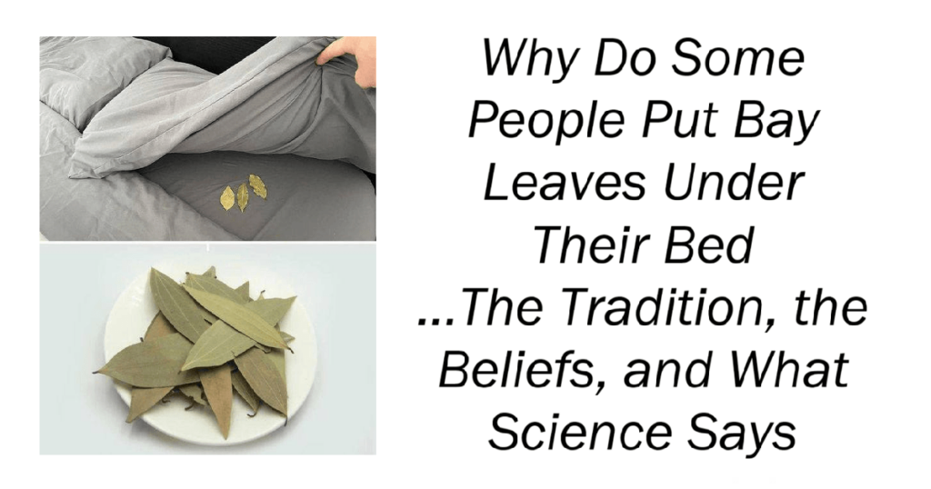 Put Bay Leaves Under Their Bed