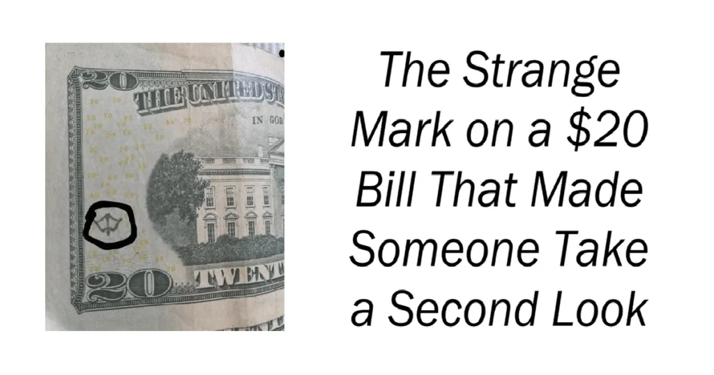 The Strange Mark on a $20 Bill That Made Someone Take a Second Look