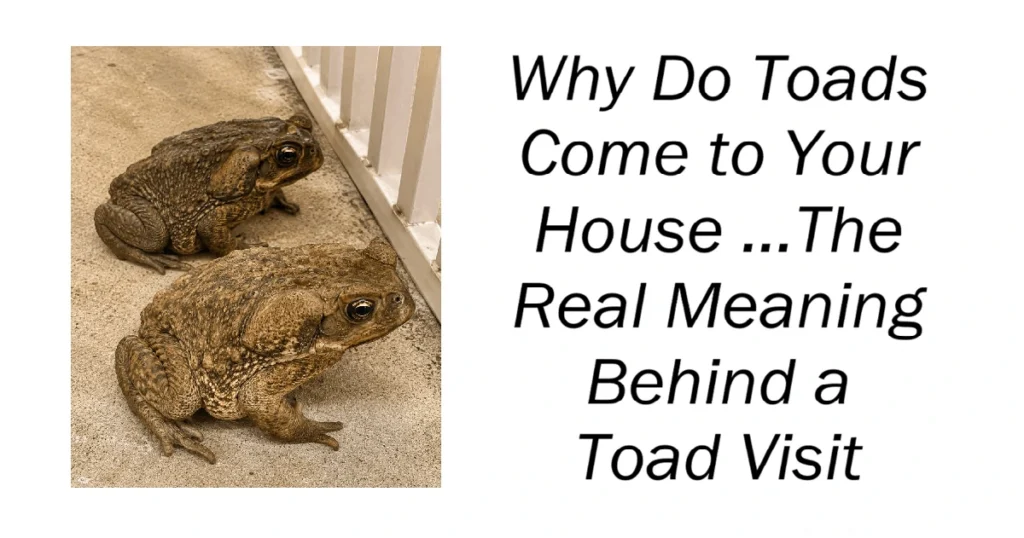 Why Do Toads Come to Your House