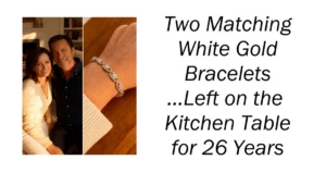 Two Matching White Gold Bracelets