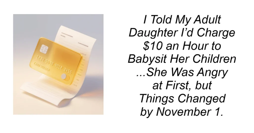 I Told My Daughter I’d Charge to Babysit Her Children