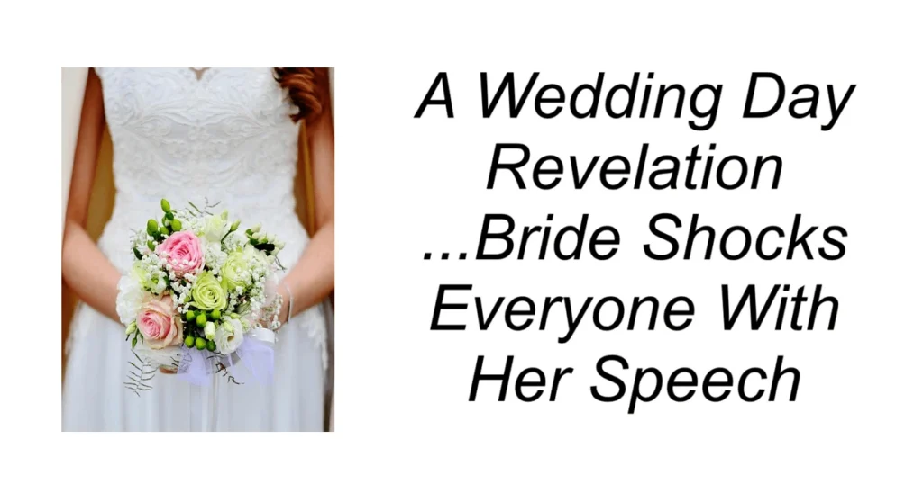 A Wedding Day Revelation