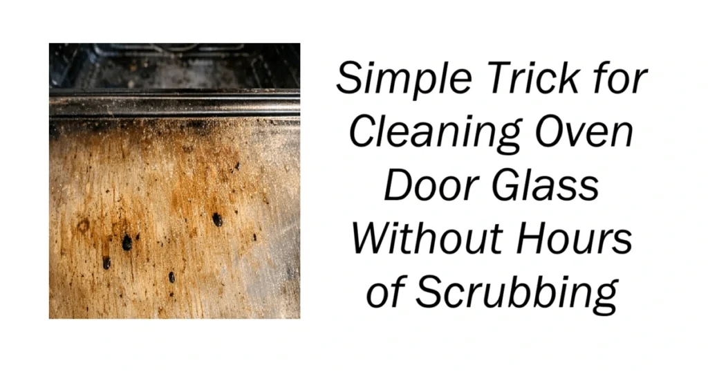 Simple Trick for Cleaning Oven Door Glass